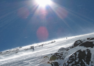 ФОТО 72. Подъем с Седловины Эльбруса на его восточную вершину