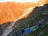 Наши палатки утром 16 августа